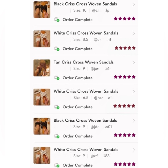 Tan Criss Cross Woven Sandals - Picture 5 of 6